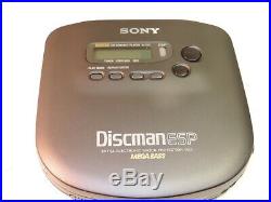 Sony Discman D-335 Portable CD Player Discman ESP Tested Working Good