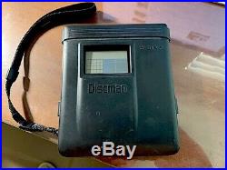 Sony Discman, D-35, Excellent. Compact Disc Player, + Disc Cassette Adapter