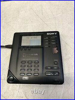 Sony Discman D-350 Compact Disc CD Player TESTED WORKING RARE MEGA BASS PORTABLE