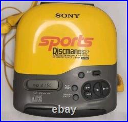 Sony Discman D-451SP Vintage Sports Compact Disc (CD Player) ESP and Headphones