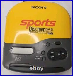 Sony Discman D-451SP Vintage Sports Compact Disc (CD Player) ESP and Headphones