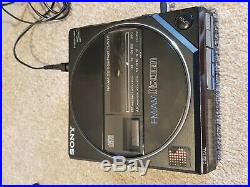 Sony Discman D-55t Portable CD Player FM/AM Radio + BP200 battery FROM 1987