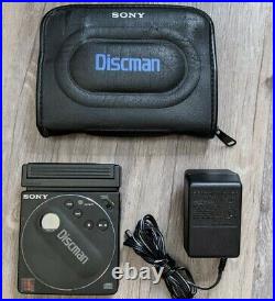 Sony Discman D-88 CD Player / Battery / Adapter / Case / Excellent