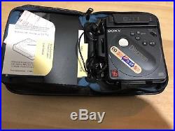 Sony Discman D-88 CD Player Vintage Rare Battery Case Charger Headphones A+ Mint