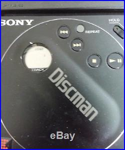 Sony Discman D-88 CD Player Vintage Rare Case Charger Headphones Tested Works
