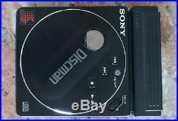 Sony Discman D-88 CD Player with Case and Power