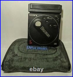 Sony Discman D-88 with Case Spins For Parts