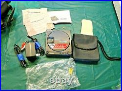Sony Discman D-9 Vintage CD Player Japan AS IS Parts Only w OEM Case, AC an More
