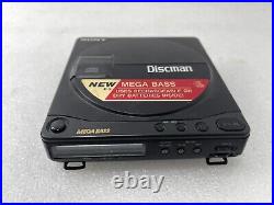 Sony Discman D-9 with Battery Pack DP-100 Portable CD Player metal NO A/C ADAPTER