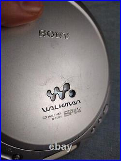 Sony Discman D-E221 CD Walkman Personal CD Player Silver TESTED FULLY WORKING