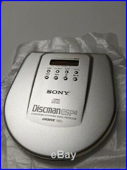 Sony Discman D-E805 Aluminum Cover Slim Sleek Portable CD Player
