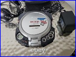 Sony Discman D-EG7 Portable CD Player ESP2 RETRO With Strap Bag Headphones Plug