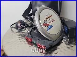 Sony Discman D-EG7 Portable CD Player ESP2 RETRO With Strap Bag Headphones Plug