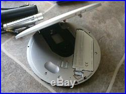 Sony Discman D-EJ955 + Remote, Charger, Stand, New Batteries