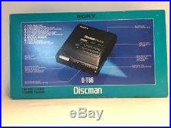 Sony Discman D-T66 with AM/FM radio portable CD player, new