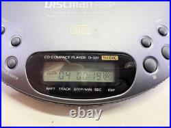 Sony Discman ESP CD Player Disc Man D-321 Portable Player Original Vintage