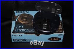 Sony Discman ESP D-345 Personal CD Player (Mint Condition) Boxed