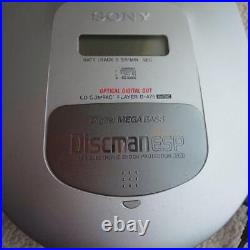 Sony Discman ESP D-475 CD Player with Digital Mega Bass Silver Very Good