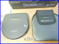 Sony Discman ESP D-777 Portable Compact Disc Player Made in Japan Unused