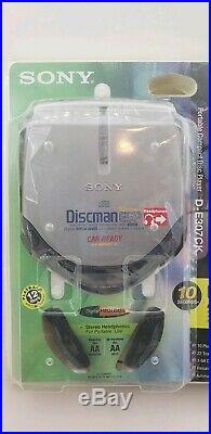 Sony Discman ESP Portable Compact Disc Player withCar Kit D-E307CK Factory Sealed