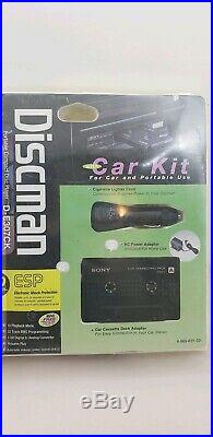 Sony Discman ESP Portable Compact Disc Player withCar Kit D-E307CK Factory Sealed