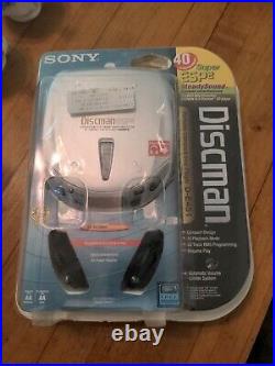 Sony Discman ESP2 D-E451 Compact CD Player with Headphones New factory seals NOS