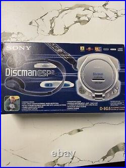 Sony Discman ESP2 Groove D-EG5 Nice Condition With Box. Black Silver Blue No He