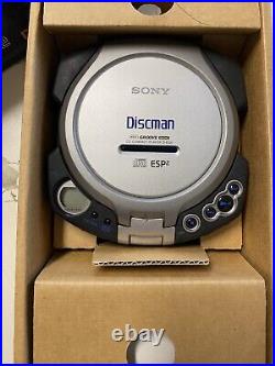 Sony Discman ESP2 Groove D-EG5 Nice Condition With Box. Black Silver Blue No He