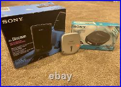 Sony Discman Lot Of 3 D-e456ck & D-247 CD Players & Srs-68 Speakers For Discman