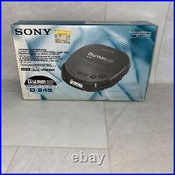 Sony Discman Mega Bass D-245 Compact CD Player Shock Protection