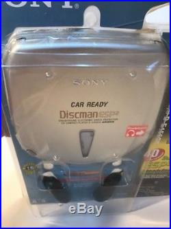 Sony Discman Portable Compact Disc Player With Cassette Adapter D-E456CK NEW Read