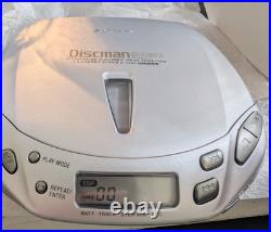 Sony Diskman D-E445 Compact CD Player Box + Plus Everything Original Complete