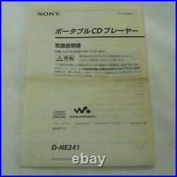 Sony Dne241 Portable Cd Player JPN Original Vintage Collection