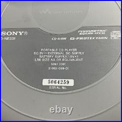 Sony MP3 ATRAC CD Walkman D-NE331 Tested Working