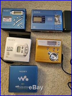 Sony MiniDisc Portable MD Walkman & CD Player Collection