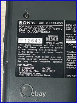 Sony PRD-650MC CD-ROM Discman MacIntosh Compatible for PowerBook Quad Speed NIOB