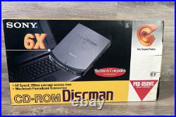 Sony PRD-650MC CD-ROM Discman MacIntosh Compatible for PowerBook Quad Speed NIOB