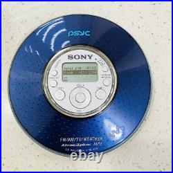 Sony PSYC D-NF420 Atrac3Plus CD MP3 Walkman AM FM Radio Headphone with Case Logic