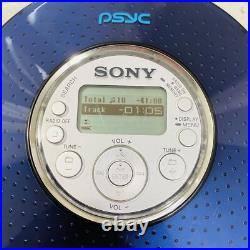 Sony PSYC D-NF420 Atrac3Plus CD MP3 Walkman AM FM Radio Headphone with Case Logic