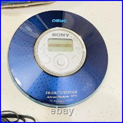 Sony PSYC D-NF420 Atrac3Plus CD MP3 Walkman AM FM Radio Headphone with Case Logic