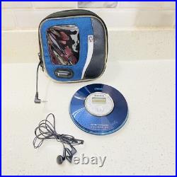 Sony PSYC D-NF420 Atrac3Plus CD MP3 Walkman AM FM Radio Headphone with Case Logic