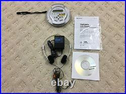 Sony Portable CD Player D-CJ01 with rechargeable batteries Plays MP3'S