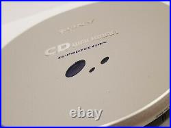 Sony Portable CD Player Walkman G-Protection D-EJ915 with AC adapter TESTED