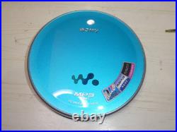 Sony Portable CD Player Walkman High sound quality model D-NE730 Blue Vintage JP