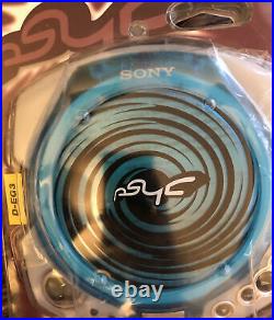 Sony Psyc D-EG3 Blue Walkman Portable CD Player Discman Sealed, Damaged box