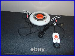 Sony Psyc Flare White Walkman Portable CD Player + Remote + Headphones (D-EJ100)