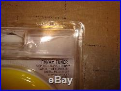 Sony Psyc Walkman CD Am/fm Player Yellow Discman Headphones Model D-fj040 New