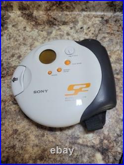 Sony S2 Sports CD Walkman Portable CD Player D-SJ303 With Handstrap Tested