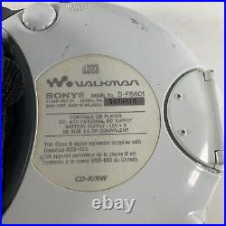 Sony S2 Sports Walkman Portable CD Player Weather/AM/FM Radio VGC (D-FS601)