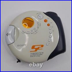 Sony S2 Sports Walkman Portable CD Player Weather/AM/FM Radio VGC (D-FS601/M)
